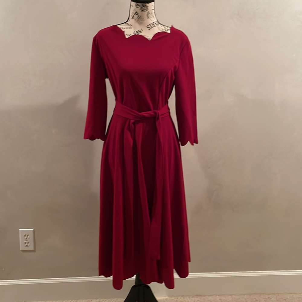 SHEIN small burgundy dress